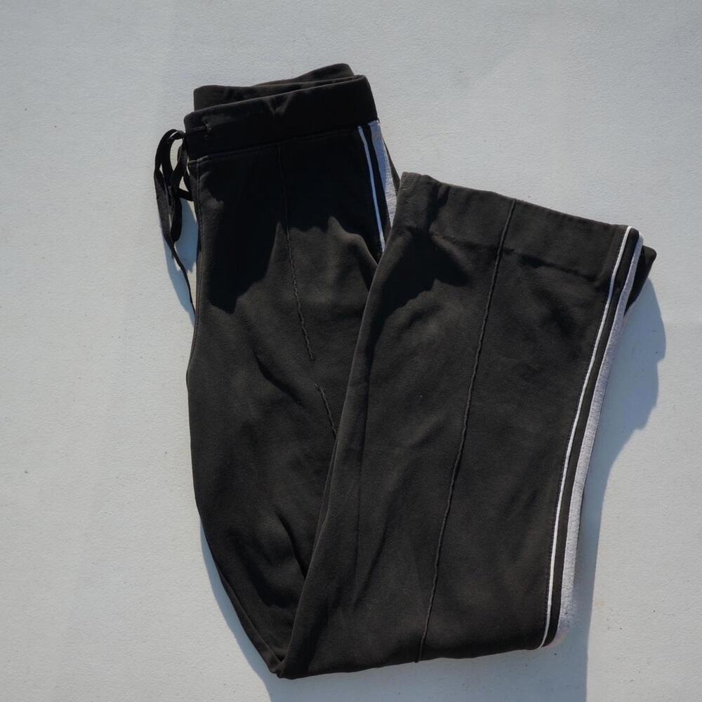 Vital Brand Women's Black and White Striped Trackpants